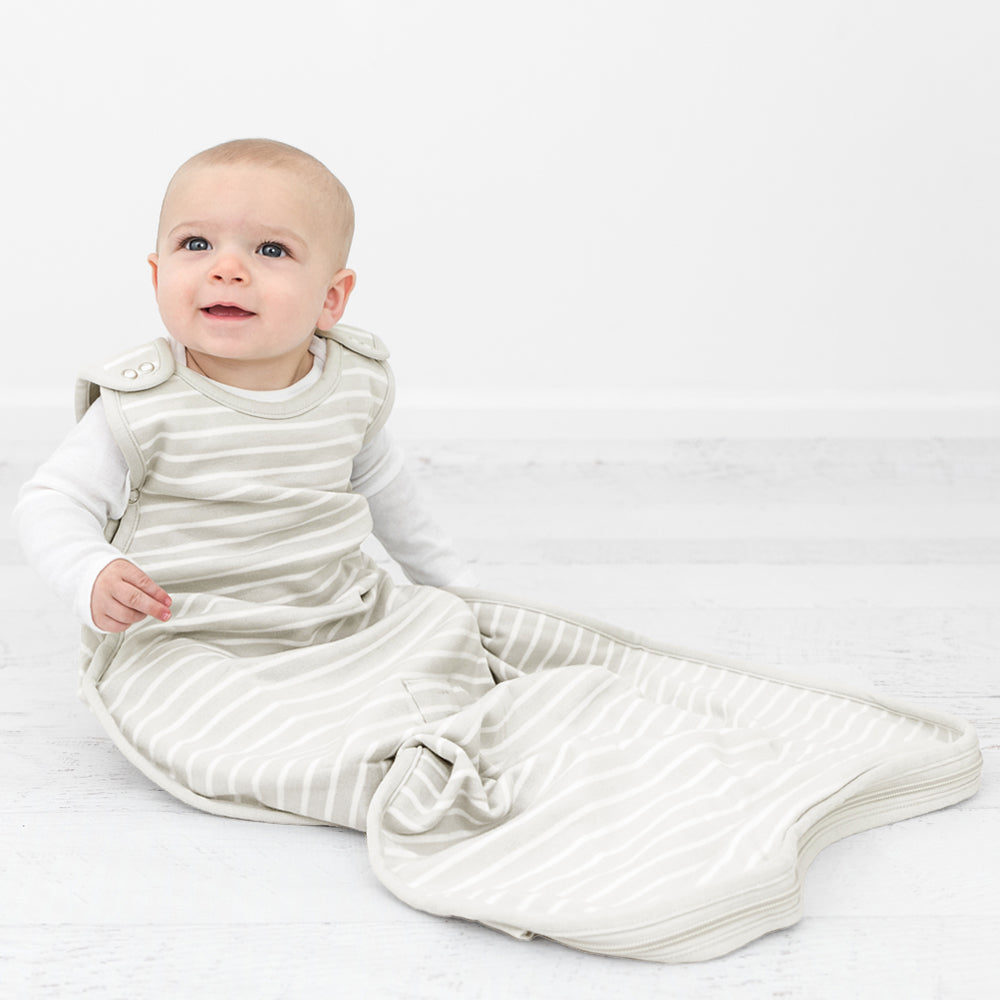 4 Season Ultimate Baby Sleep Bag, Merino Wool & Organic Cotton, 2 Months -  2 Years, Birch Gray