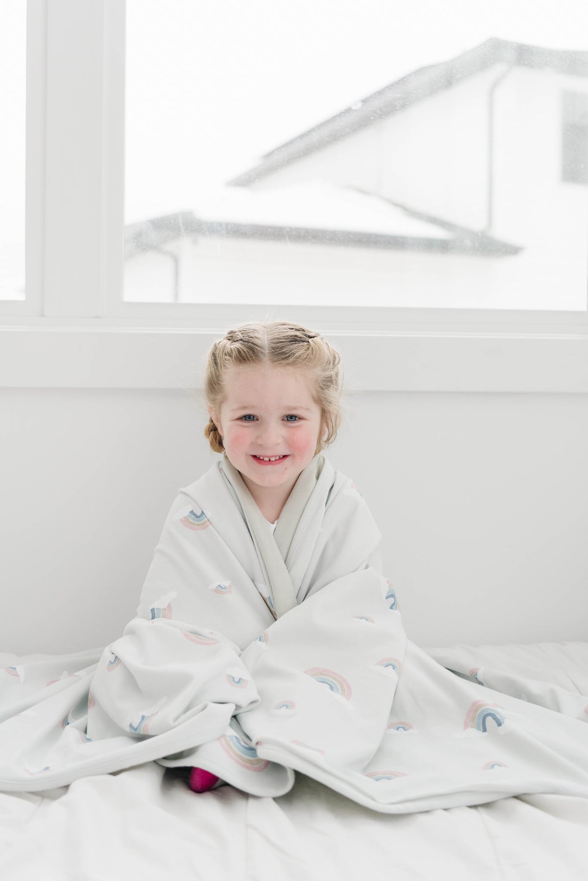Toddler Blanket, 4 Season Merino Wool & Organic Cotton Blanket