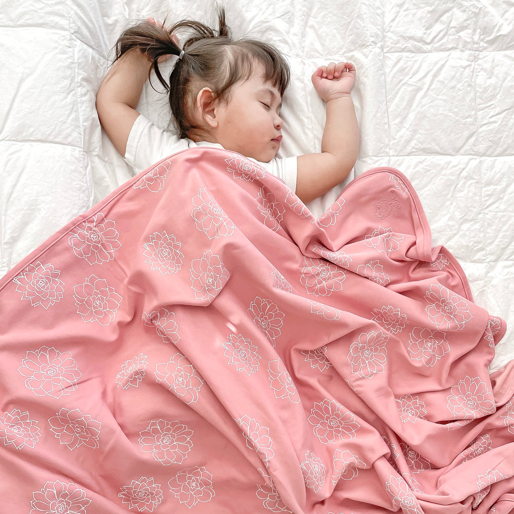 Baby girl cotton blanket sale